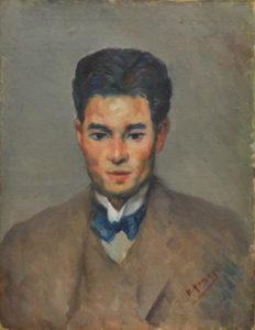 柳敬助が描いた富本憲吉の肖像画