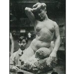 15アカデミー・ジュリアンの彫刻室にて